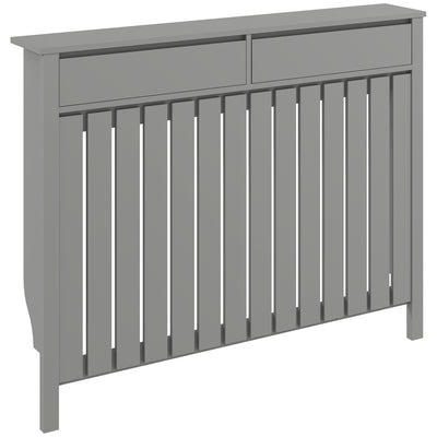 HOMCOM 93 x 119cm Modern Radiator Cover - Grey
