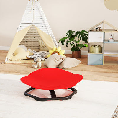 AIYAPLAY Planet-Shaped-kids Swivel Chair, Sensory Spinning Chair for Balance, Coordination Training, Red 