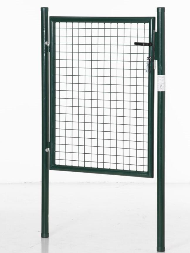 HOMCOM Green Steel Garden Gate with Lock and 3 Keys 97 x 150cm, Green 