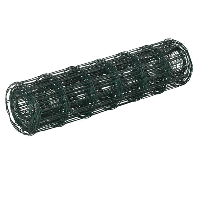 PawHut 0.6M x 10M Chicken Wire Mesh Roll Rabbit Poultry Animal Fence PVC Coated Steel Metal Garden Netting Fencing 