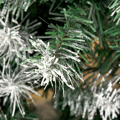 HOMCOM 6FT Artificial Christmas Tree with Pine Cones, Holiday Home Xmas Decoration Automatic Open, Green 