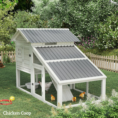 Outsunny Set of 12 Corrugated Steel Roof Sheet Panels - Light Grey 