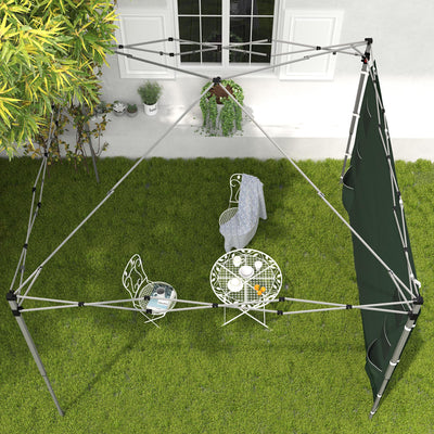 Outsunny 195 x 295cm Replacement Gazebo Sidewall - Green 