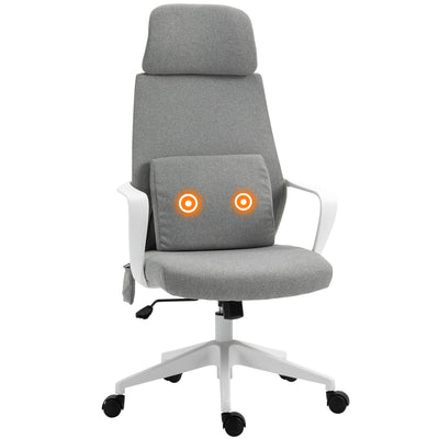 Vinsetto Massage Pillow Office Chair - Grey 