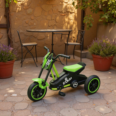 AIYAPLAY Kids Tricycle Baby Trike, Kids Trike with Pedal, 3 Wheel Toddler Balance Bike for Indoor Outdoor Use, Green 