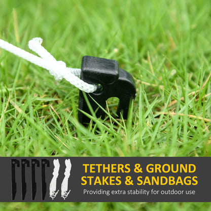 Outsunny 6.2ft Inflatable Santa with Dog Decoration 