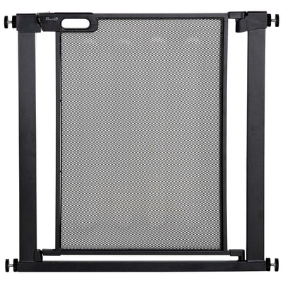 PawHut Dog Safety Gate, for Hallways, Staircases, Doors w/ Automatic Closing Door - Black 