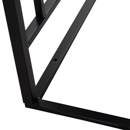 Outsunny Garden Outdoor Entrance Arch with Door Outdoor Patio Decoration for Rose Trellis Arbour Climbing Plant 131L x 49W x 200Hcm 