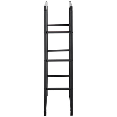 HOMCOM Metal Firewood Log Holder Tall Firewood Rack Indoor Outdoor Fireplace Wood Storage Shelf with Side Rails, Rust-Resistant, Black, 60W x 25D x 100H cm 