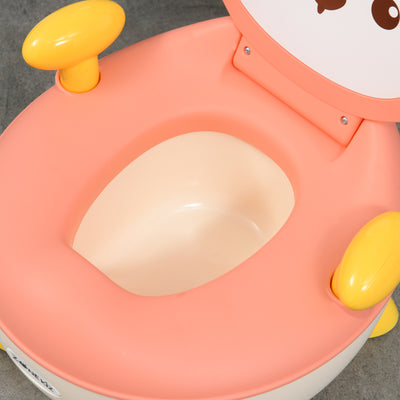 ZONEKIZ Baby Potty Training Toilet with Splash Guard, Anti-Tip Feet, Side Handles, Easy to Clean 