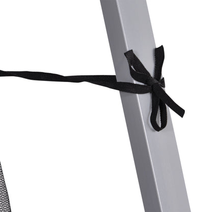 Outsunny Outdoor Garden Pop-up Gazebo Canopy Tent Sun Shade Event Shelter Folding with Adjustable Height, Mesh Screen Side Walls 3.5 M × 3.5 M Base / 3 M × 3 M Top, White 