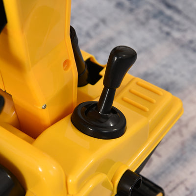 HOMCOM Ride On Excavator Toy Tractors Digger Movable Walker Construction Truck 3 Years 