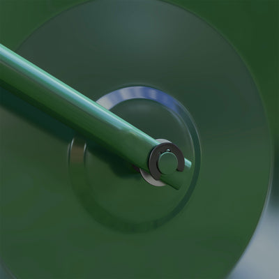 Outsunny 63 L Heavy Duty Water Or Sand Filled \'ce\'a630cm Garden Steel Lawn Roller Drum - Dark Green 