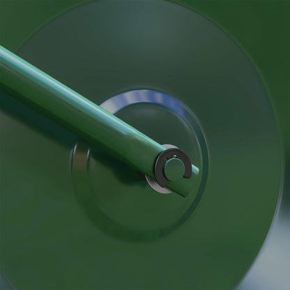 Outsunny 63 L Heavy Duty Water Or Sand Filled \'ce\'a630cm Garden Steel Lawn Roller Drum - Dark Green