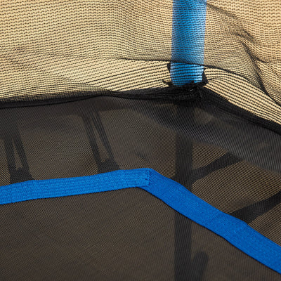 HOMCOM Kids Trampoline Mini Bouncer with Enclosure Safety Net For Ages 3-10 Years - Blue 