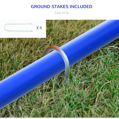 PawHut Four-Piece Portable Dog Agility Equipment - Blue 