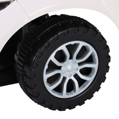 HOMCOM 3-in-1 Ride On Car Foot To Floor Slider Toddler w/ Horn Steering Wheel NO POWER Manual Under Seat Storage Safe Design for 1-3 Year Old White 