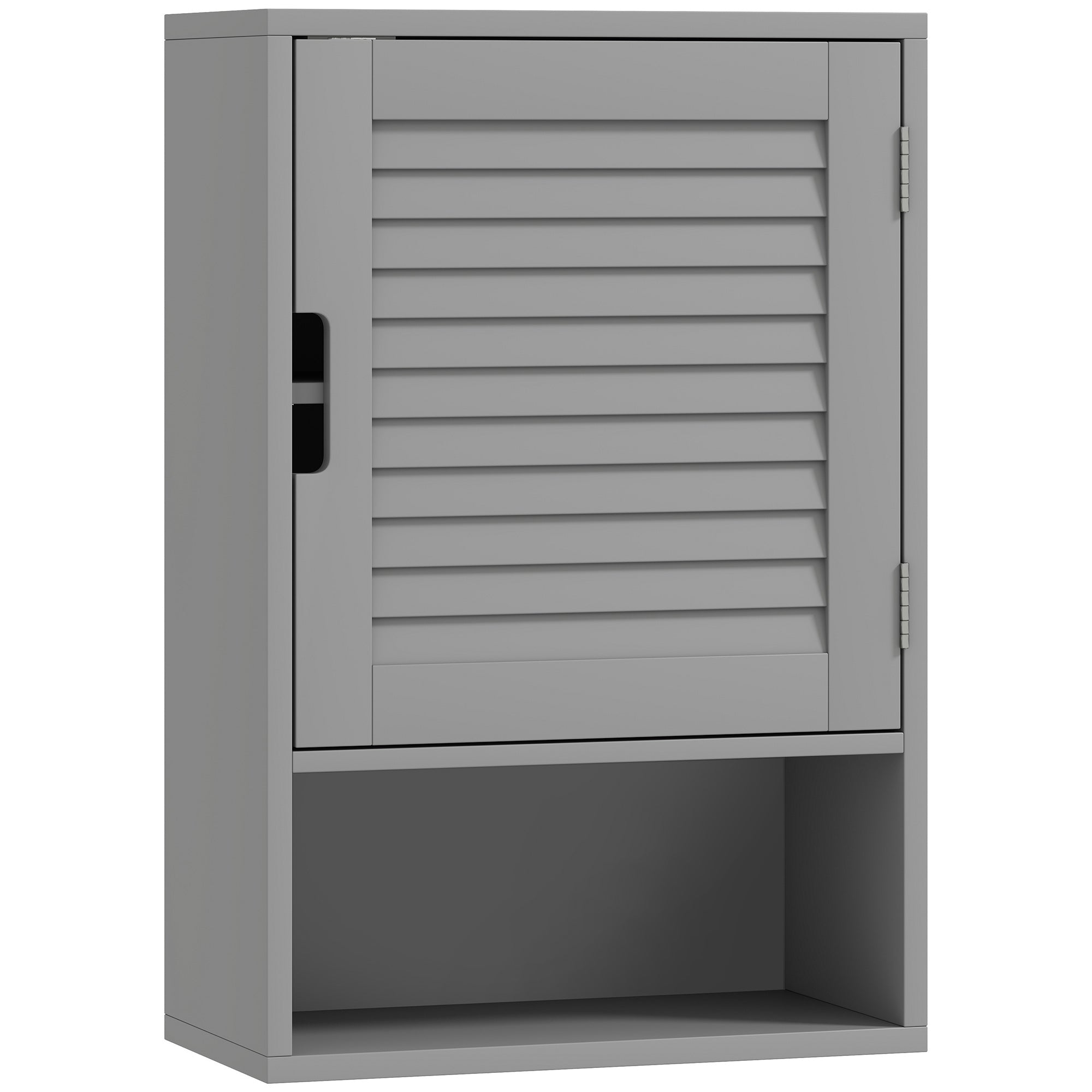 HOMCOM Bathroom Cabinet, Wall Mounted Storage Cabinet with Adjustable Shelves, 40 x 20 x 60 cm, Grey 
