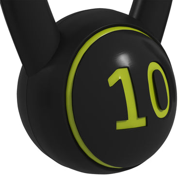 SPORTNOW Three-Piece Kettlebell Set, 5lbs, 10lbs, 15lbs with Storage Tray 