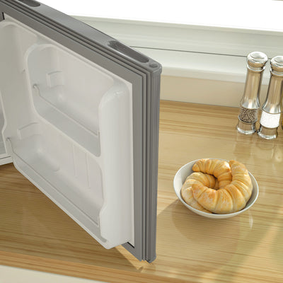 HOMCOM 46 Litre Lockable Countertop Fridge - Grey 