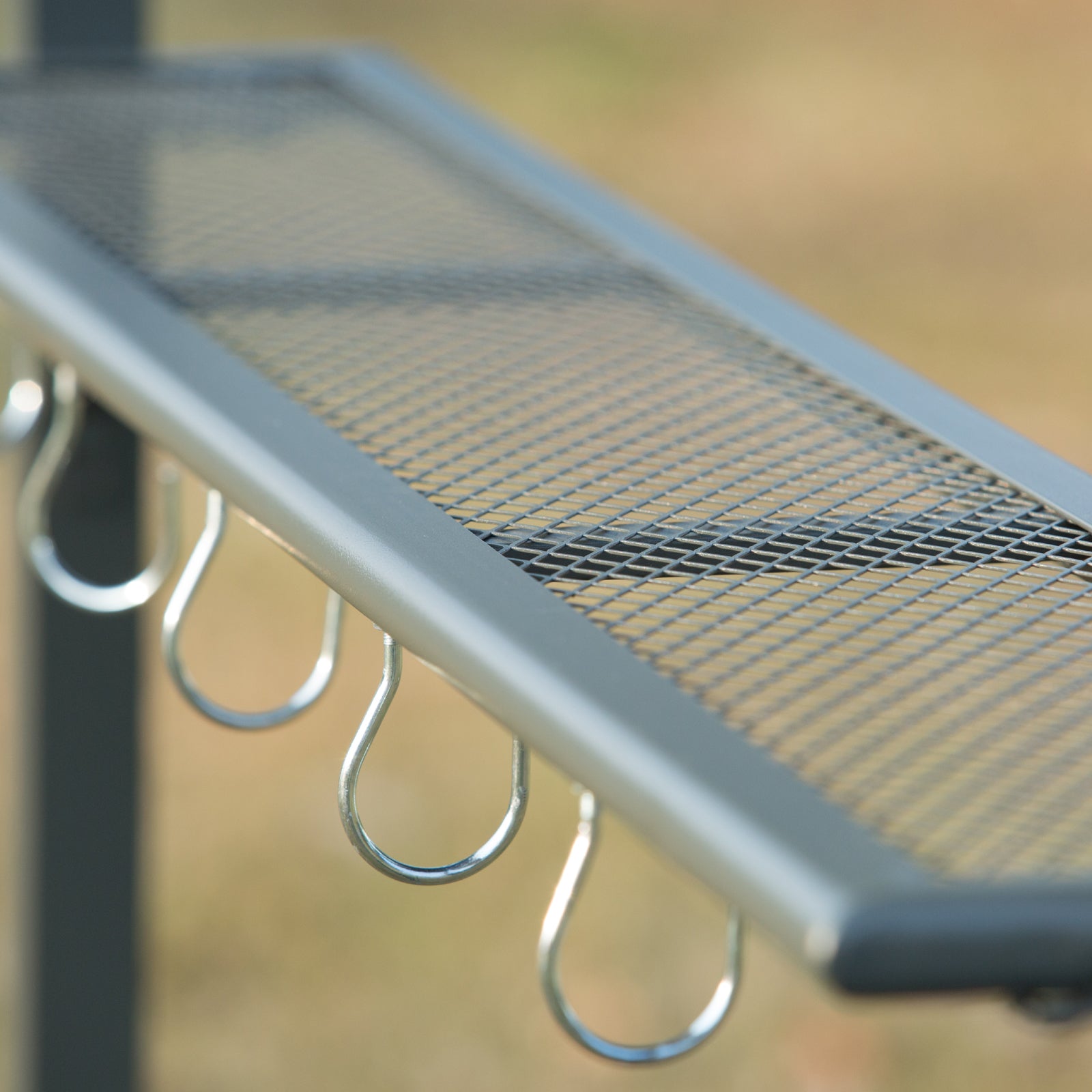 Outsunny 2.2 x 1.4m BBQ Shelter, Outdoor Grill Gazebo Canopy with Shelves, Hanging Hooks, and Metal Frame, for Garden Patio Backyard 