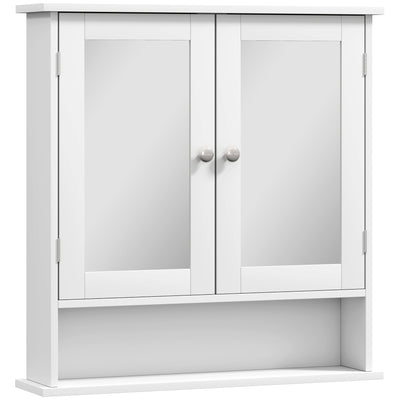kleankin Bathroom Wall Storage Cabinet - White 