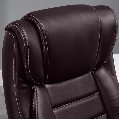 Vinsetto High Back Executive Office Chair 6- Point Vibration Massage Extra Padded Swivel Ergonomic Tilt Desk Seat, Brown 