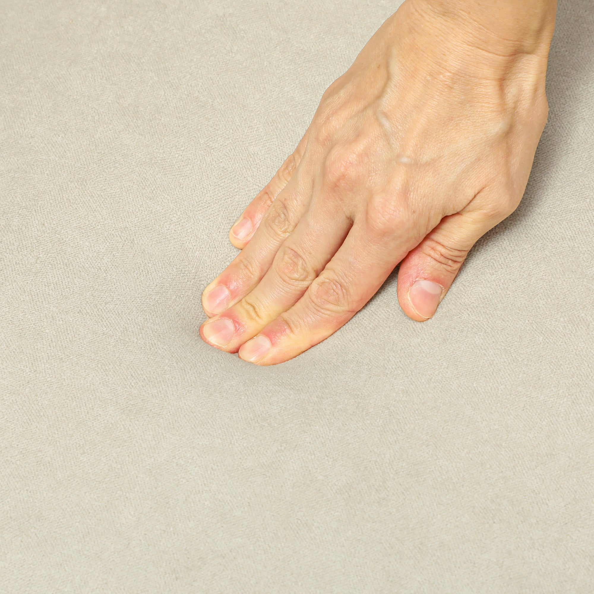 HOMCOM Two-Seater Velvet-Feel Mid Century Sofa - Cream/Blue 