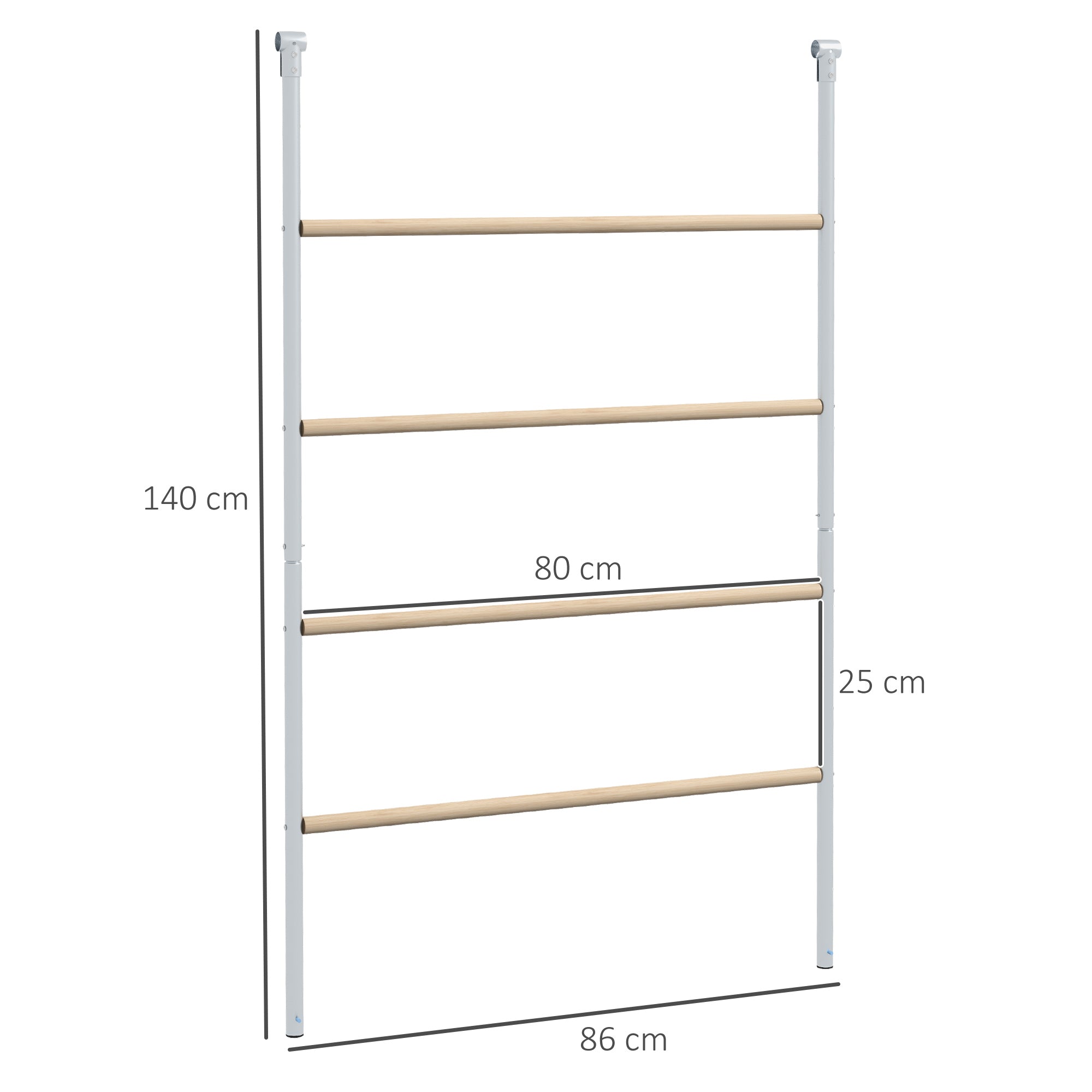 PawHut Chicken Perch for Coop, Wooden and Galvanised Steel Roosting Bar Jungle Gym, Chicken Roosting Ladder for Backyard Farm 