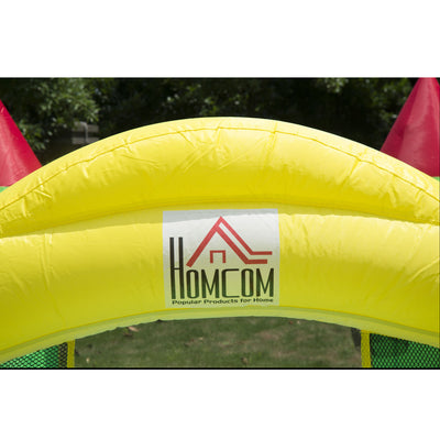 HOMCOM Nylon Inflatable Bouncy Castle Multi-Colour 