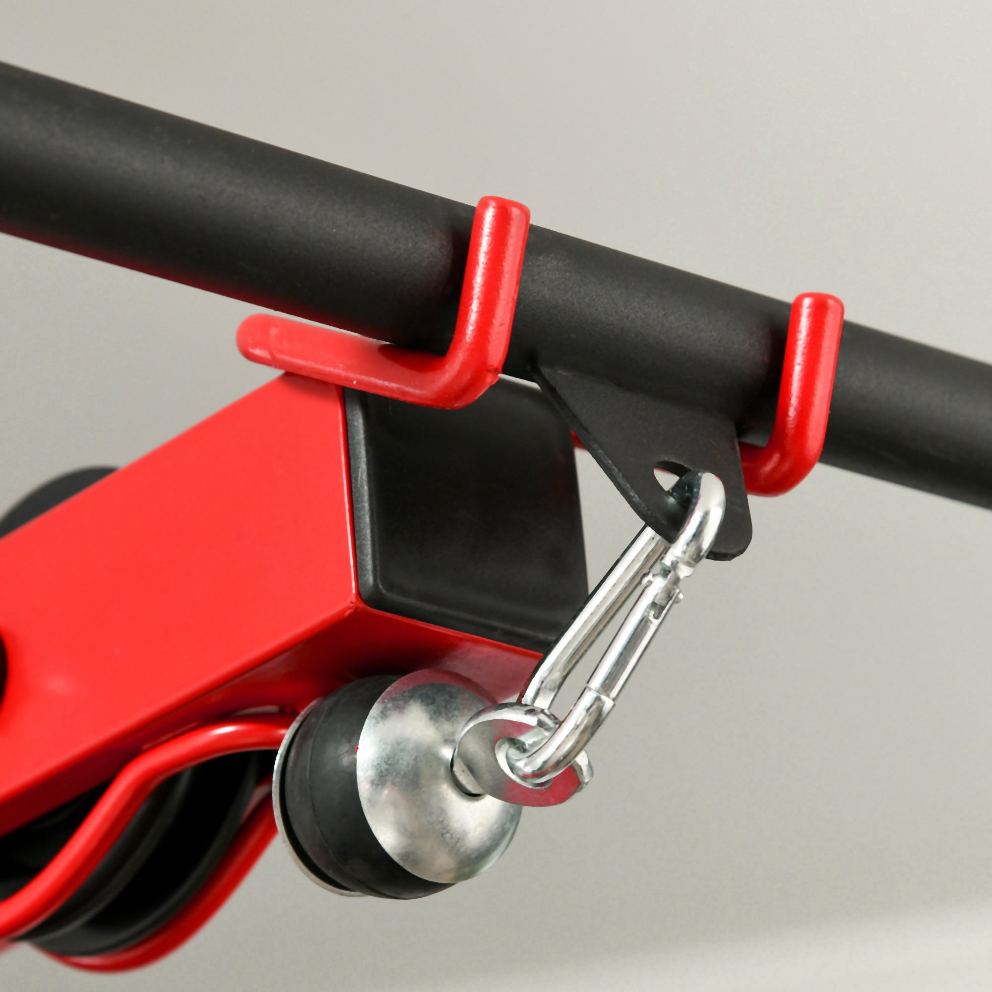 SPORTNOW Pull Up Station, Power Cage with Adjustable Seat, for Home Gym - Red 