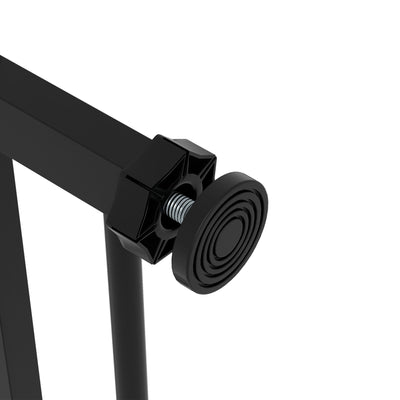 PawHut Metal 74-80cm Wide Adjustable Dog Gate Black 