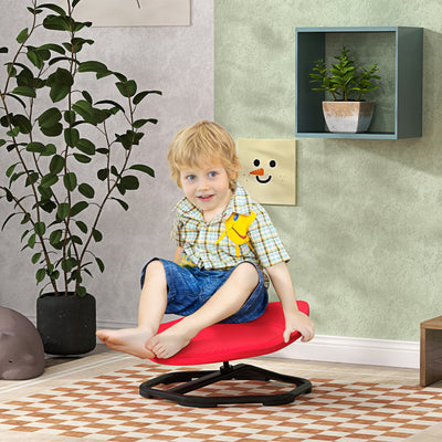 AIYAPLAY Sensory Spinning Chair for Kids, for Coordination, Balance, Red 