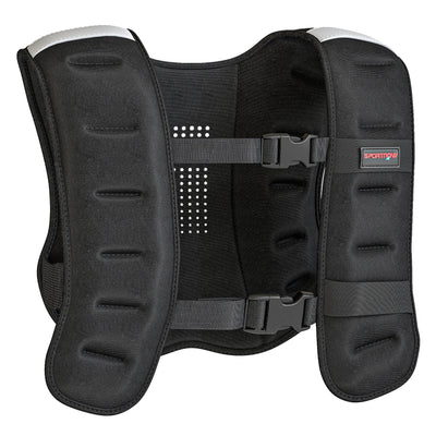 SPORTNOW Weighted Vest, 5 kg Weight Vest with Adjustable Straps, Reflective Strips, Black 