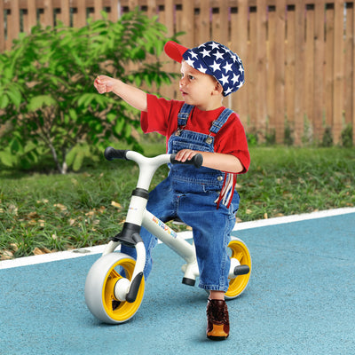 AIYAPLAY 8" Balance Bike, Lightweight Training Bike for Children, with Adjustable Seat, EVA Wheels, Easy installation - Orange 