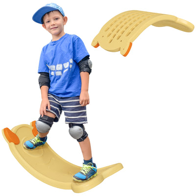 AIYAPLAY Balance Board for Kids Balance Training & Sensory Play, Yellow 