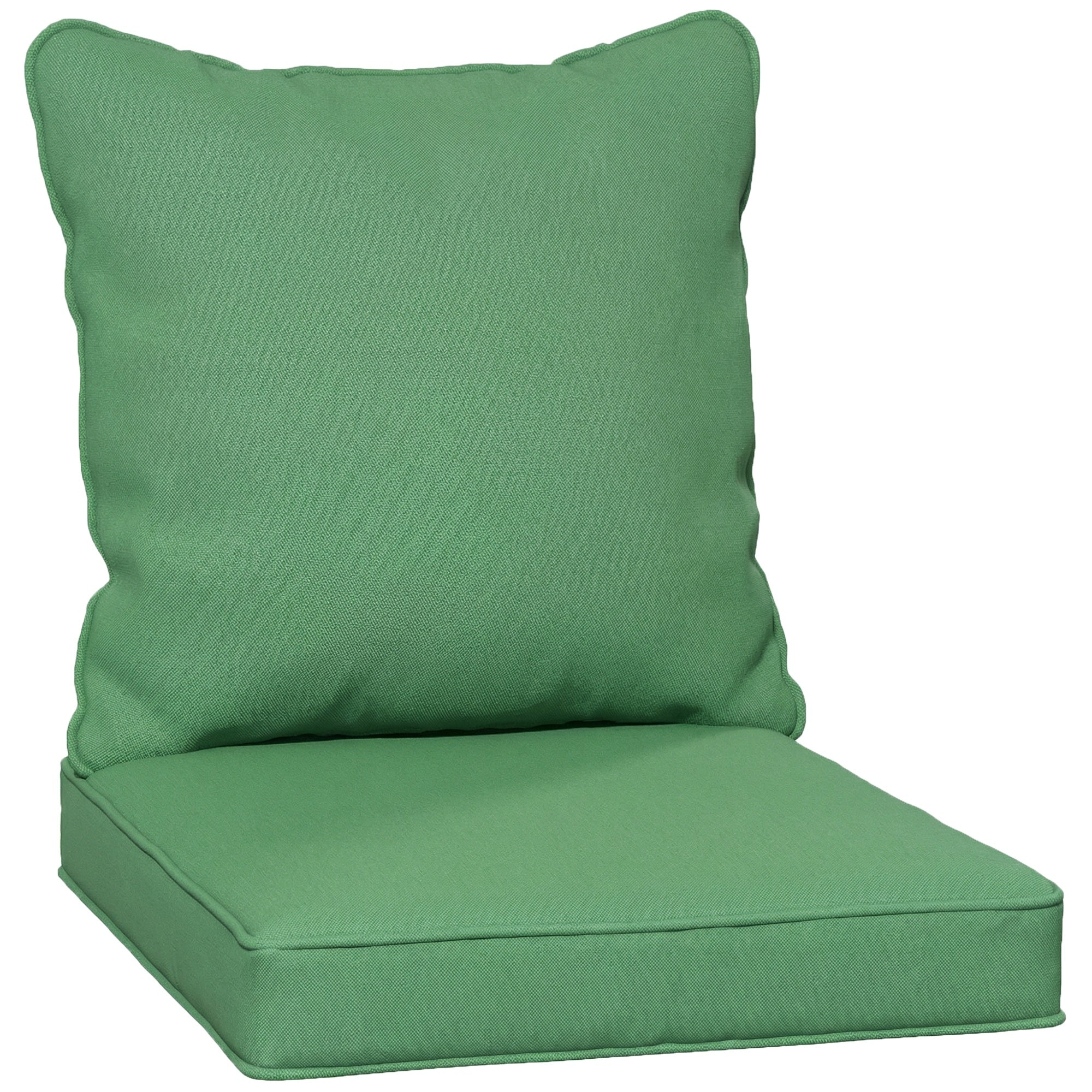 Outsunny Seat and Back Padded Cushion Set, CUSHION ONLY - Green 