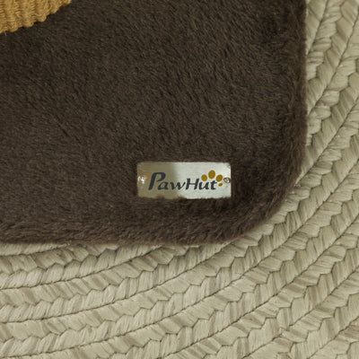 PawHut 78cm 2-in-1 Cat Scratching Post with 3 Toy Feathers, Brown 