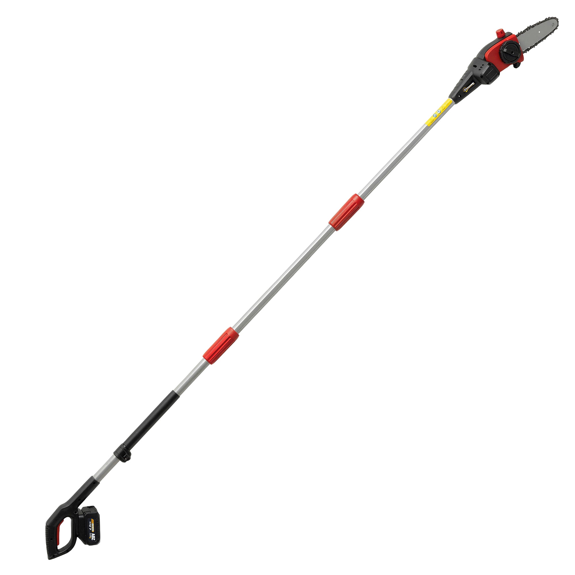 Outsunny 18V 8" Cordless Pole Chainsaw, 1.94m/2.56m Electric Chainsaw with 2 x 4.0Ah Batteries, Charger, Auto Lubrication 