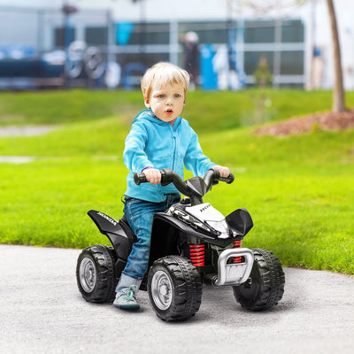 AIYAPLAY Honda Licensed Kids Electric Quad Bike, 6V ATV Ride On for Ages 1.5-3 Years, Black 