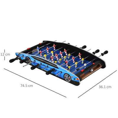 HOMCOM 29 Inch Mini Tabletop Football Foosball Gaming Table  Play Fun Game Toy 74.5L x 36.1W x 12H CM 
