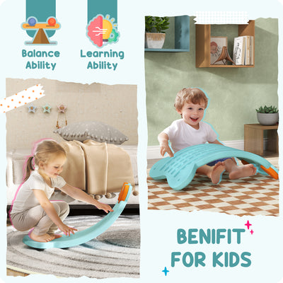 AIYAPLAY Balance Board for Kids Balance Training & Sensory Play, Light Blue 