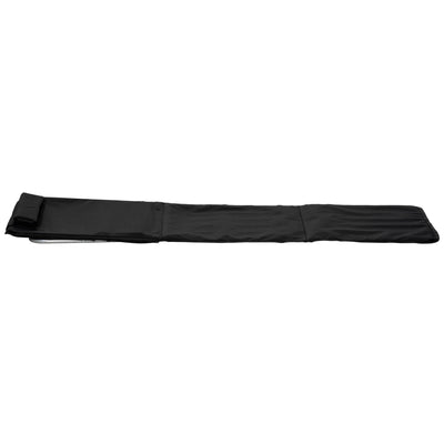 Outsunny Set of 2 Foldable Garden Beach Chair Mat Lightweight Outdoor Sun Lounger Seats Adjustable Back Metal Frame PE Fabric Head Pillow w/ Carry Bag, Black 