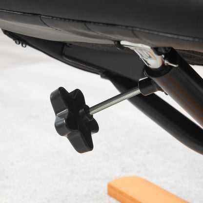 HOMCOM Rocking Recliner Chair with Footstool, PU Leather Recliner Armchair with Wood Base, Upholstered Reclining Chair for Living Room Bedroom, Black