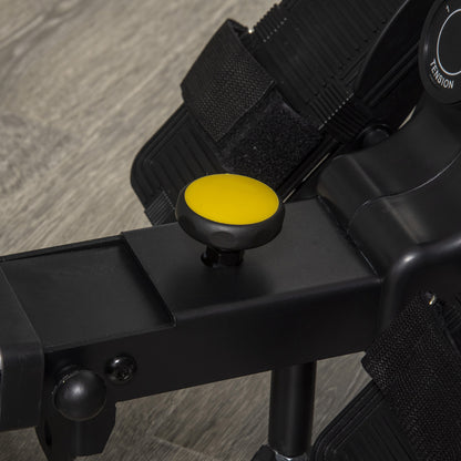 HOMCOM Indoor Body Health & Fitness Adjustable Magnetic Rowing Machine Rower with LCD Digital Monitor & Wheels for Home, Office, Gym 