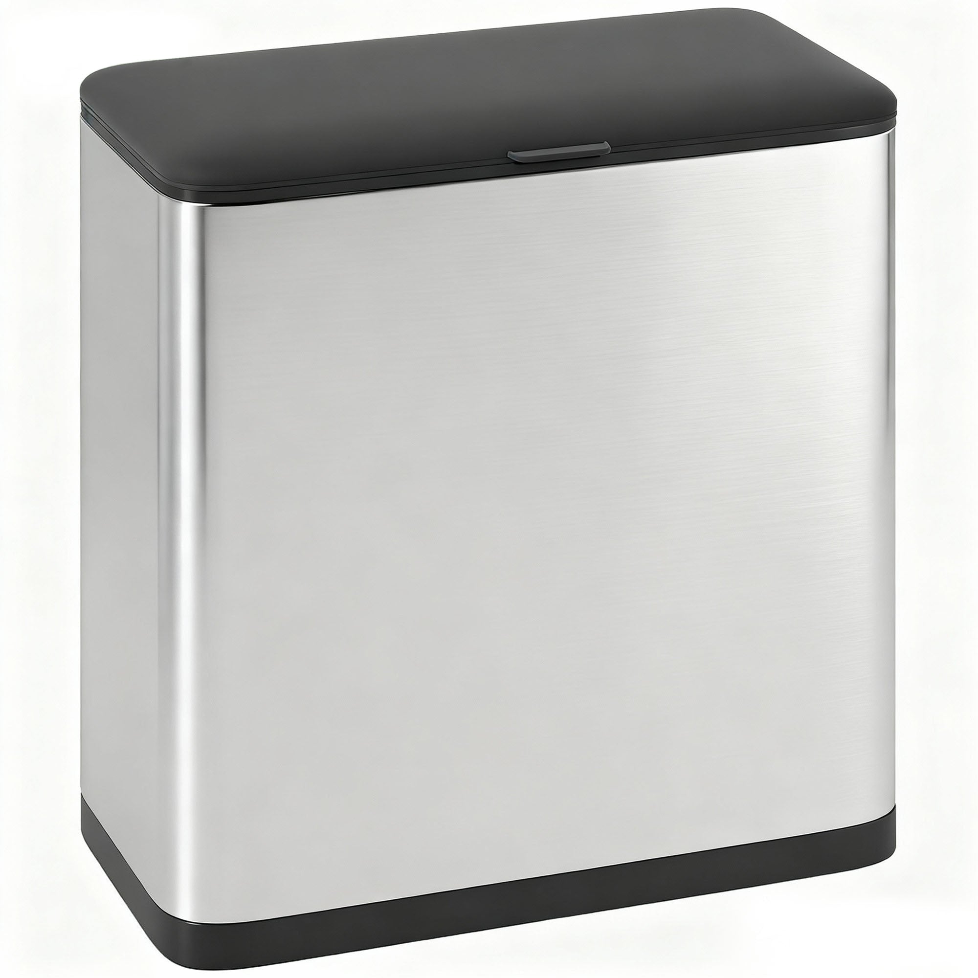 HOMCOM 8L Hanging Kitchen Bin, Rubbish bin with Lid and Removable Inner Bucket for Under Cabinet Door, Under Sink, Office 