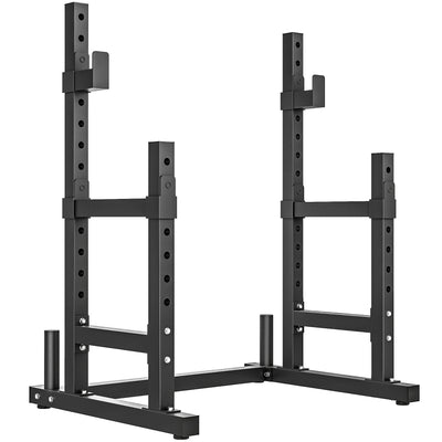 SPORTNOW Adjustable Squat Rack with Plate Holders, 300 kg Load 