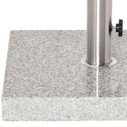 Outsunny 25kg Garden Umbrella Base Durable Parasol Holder Patio Furniture Outdoor Sunshade Marble Stand 