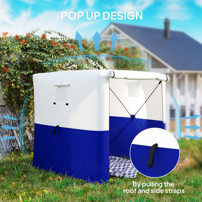 Outsunny 2 x 2m Pop-Up Gazebo, with Accessories - Dark Blue 