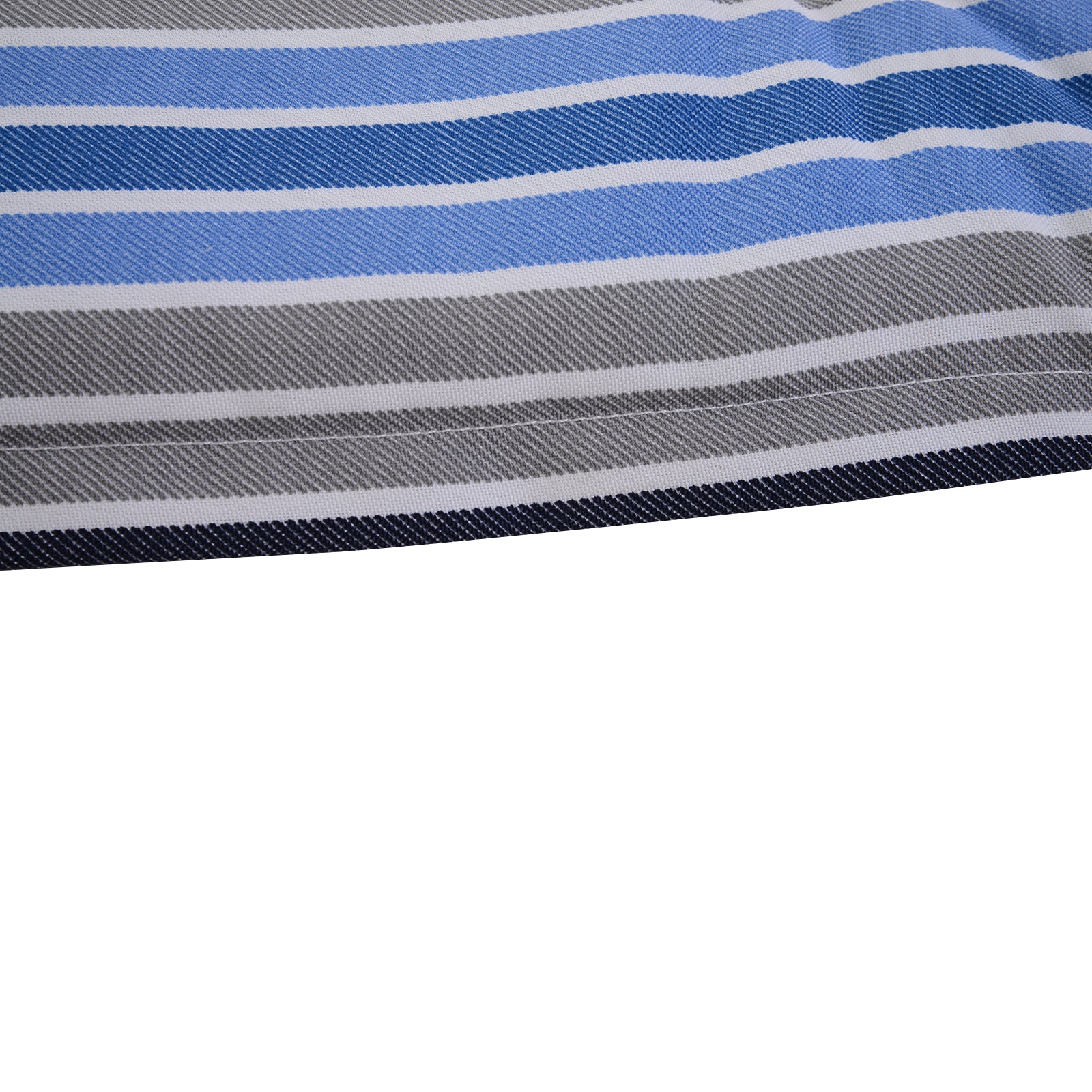 Outsunny Polyester Set Of 2 Swing Chair Cushion Blue Stripes 